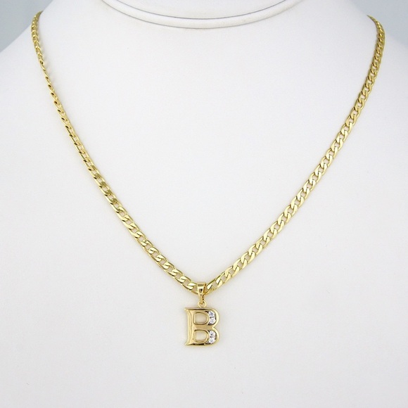 Jewelry - Gold Initial B Pendant Necklace